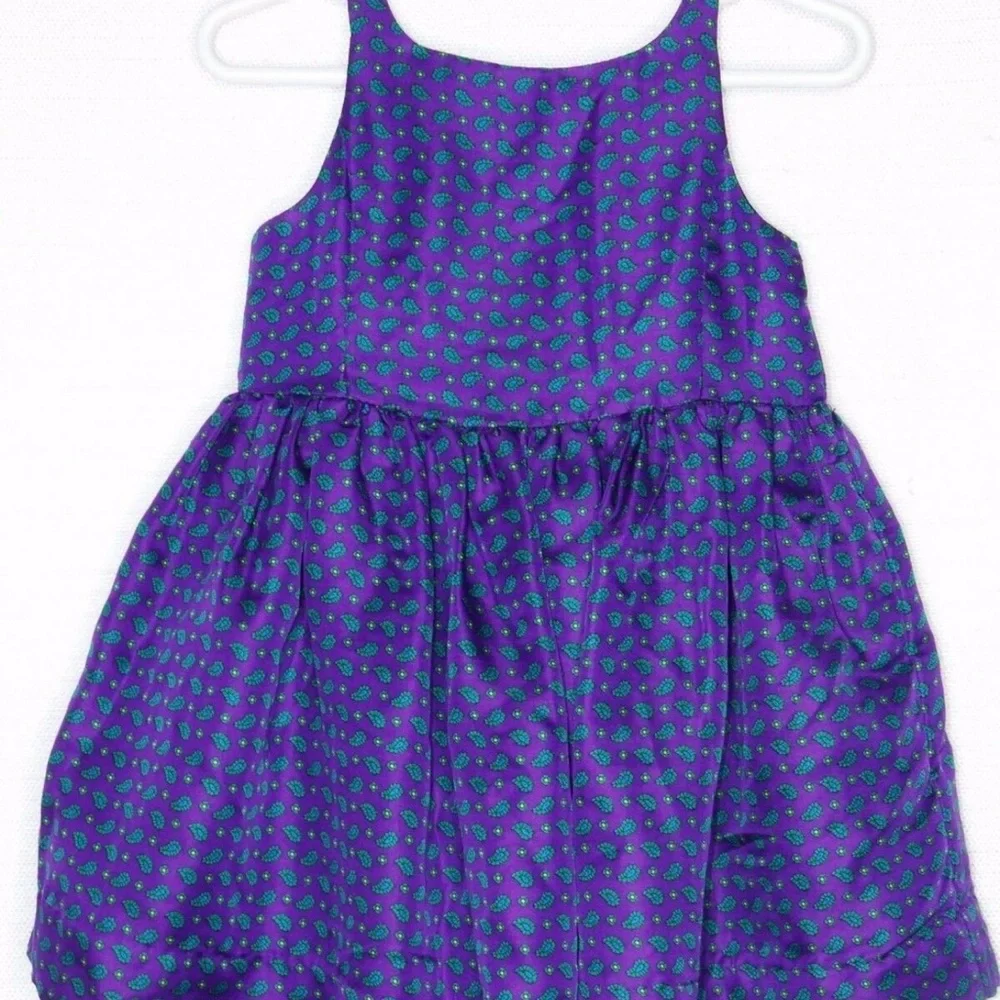 Ralph Lauren Toddler Girls Twirl‎ Dress,  Purple Paisley, Lined, 3T, Designer